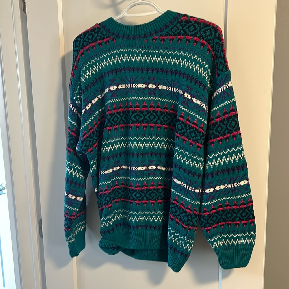 VINTAGE- Cotton Ginny knit patterned sweater